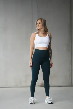 BASE Maternity Tights - Sea Green