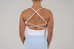 Opule Open Cross Top - White