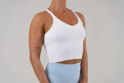 Opule Open Cross Top - White