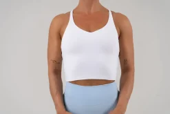 Opule Open Cross Top - White