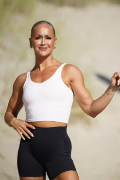 Opule Open Cross Top - White