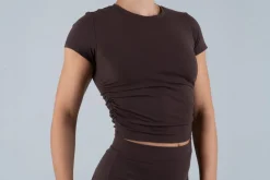 Opule Scrunch Tee - Espresso