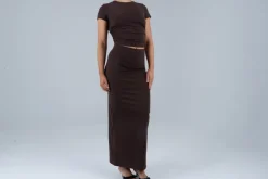 Opule Scrunch Tee - Espresso