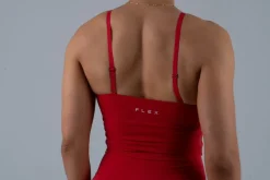 Opule Triangle Shape Top - Cherry Red