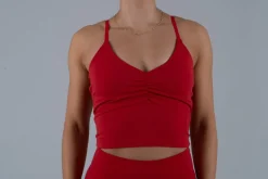 Opule Triangle Shape Top - Cherry Red