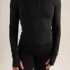 Sculpt Half Zip Black