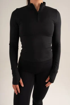 Sculpt Half Zip Black