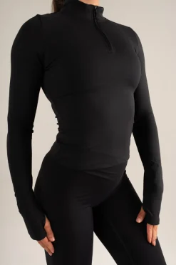 Sculpt Half Zip Black