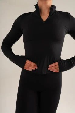 Sculpt Half Zip Black