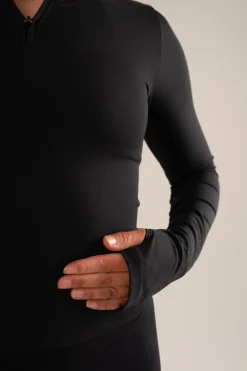 Sculpt Half Zip Black