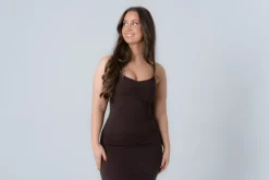 Shape long dress Espresso
