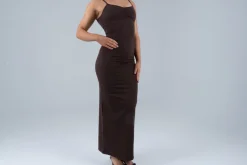 Shape long dress Espresso